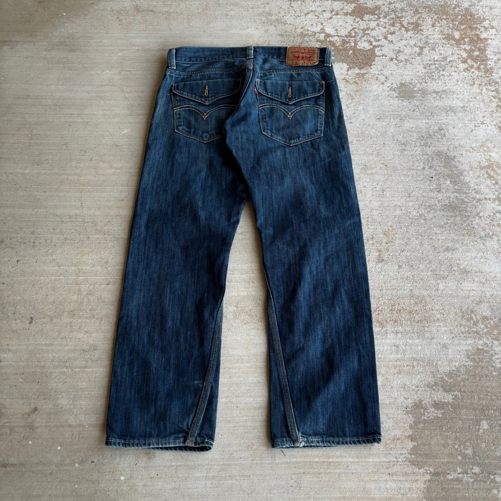 Levi 514 Twisted Seam Flap Pocket Jeans Mens 32x30 Medium Wash Slim Straight